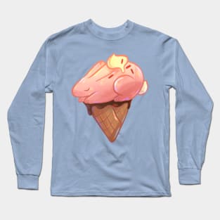 Strawberry Bunny Cone Long Sleeve T-Shirt